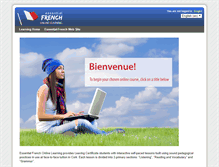 Tablet Screenshot of learning.essentialfrench.ie