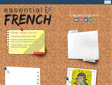 Tablet Screenshot of essentialfrench.ie